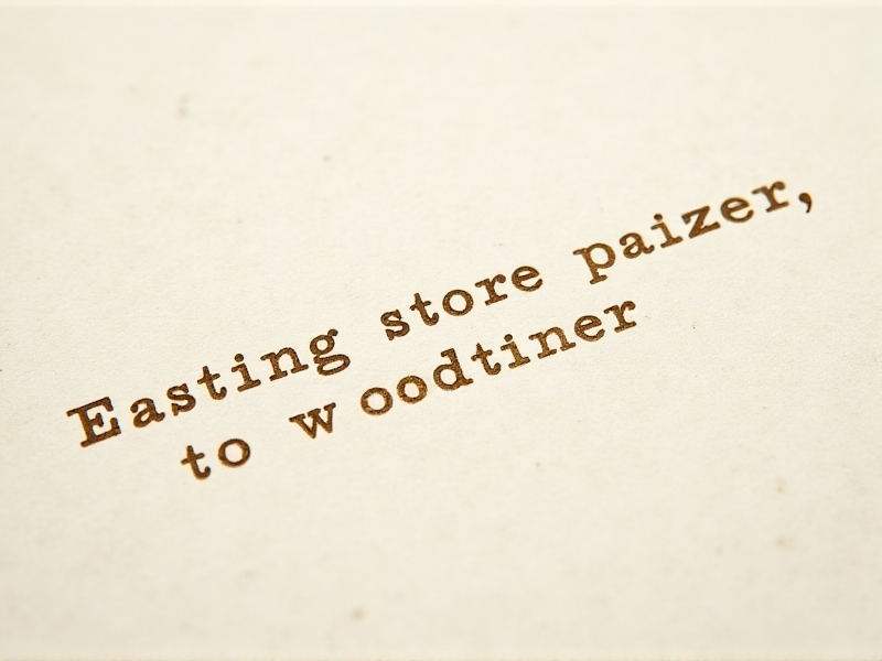 A close-up of a typewritten document with faded ink and uneven letter impressions, highlighting the challenges of digitizing aged and inconsistent materials.